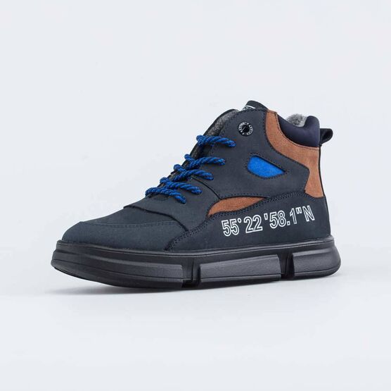 552264-32 Ботинки для мальчика для мальчики темно-синий