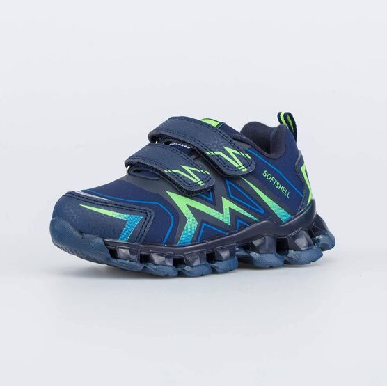 644365-72 Кроссовки с LED и Softshell для мальчики синий