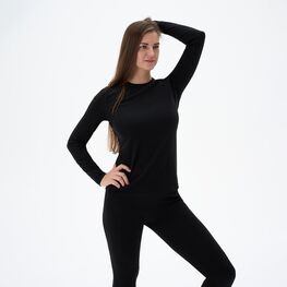 07833917-40 Термолеггинсы для женщин КОТОФЕЙ Шерсть для девочки черный фото №3