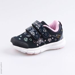 144119-72 Кроссовки для девочки син-роз