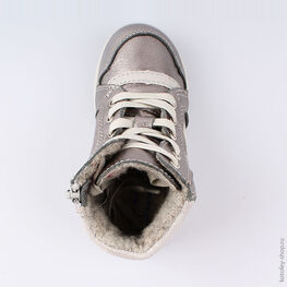 252127-33 Ботинки для девочки серебрист. фото №4