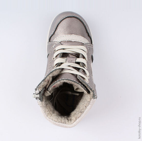 252127-33 Ботинки для девочки серебрист. фото №4