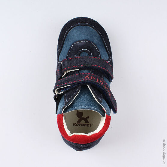 152190-26 Ботинки для мальчики син-бел-кра фото №4