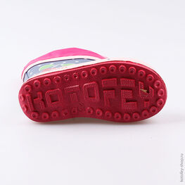 166108-11 Резиновые сапоги Вишенка для девочки син-роз фото №3