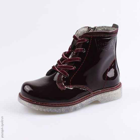 552109-34 Ботинки для девочки бордовый