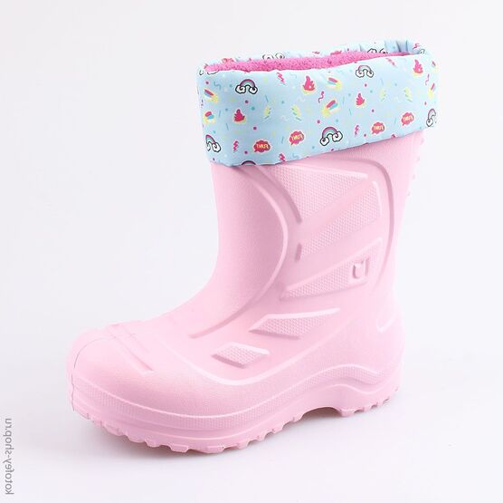 565003-17 Резиновые сапоги для девочки розовый