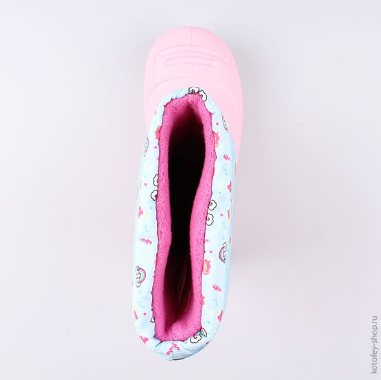 565003-17 Резиновые сапоги для девочки розовый фото №4