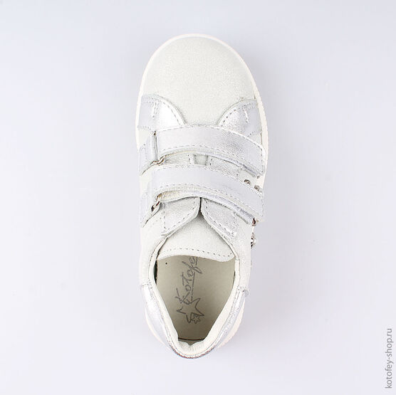 332110-21 Полуботинки для девочки серебрист. фото №4