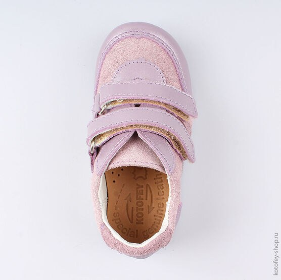 132121-28 Полуботинки для девочки сиреневый фото №4