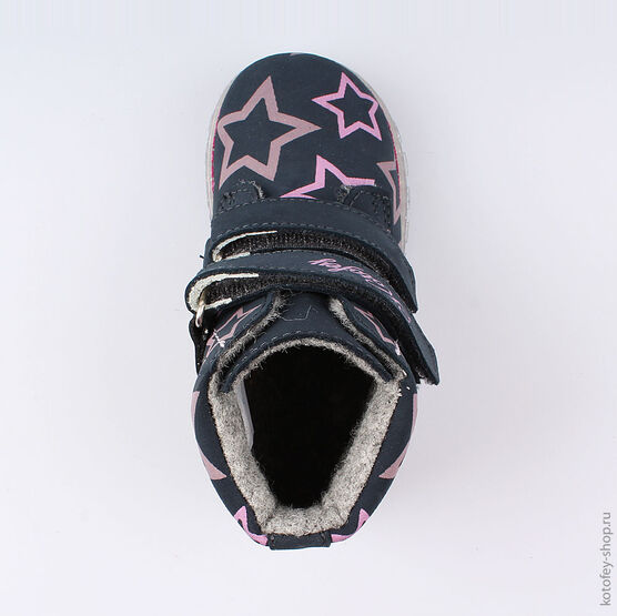 152228-31 Ботинки для девочки светло-синий фото №4