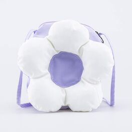 02802348-40 Сумка объемная Цветок для девочки фиолетовый + белый