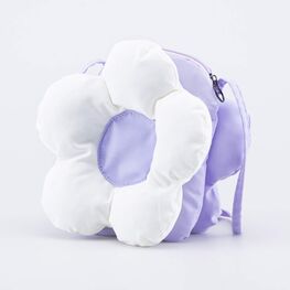 02802348-40 Сумка объемная Цветок для девочки фиолетовый + белый фото №2