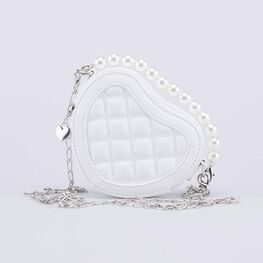 02802349-40 Сумка детская Сердце белый для девочки белый