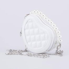 02802349-40 Сумка детская Сердце белый для девочки белый фото №2