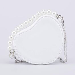 02802349-40 Сумка детская Сердце белый для девочки белый фото №3