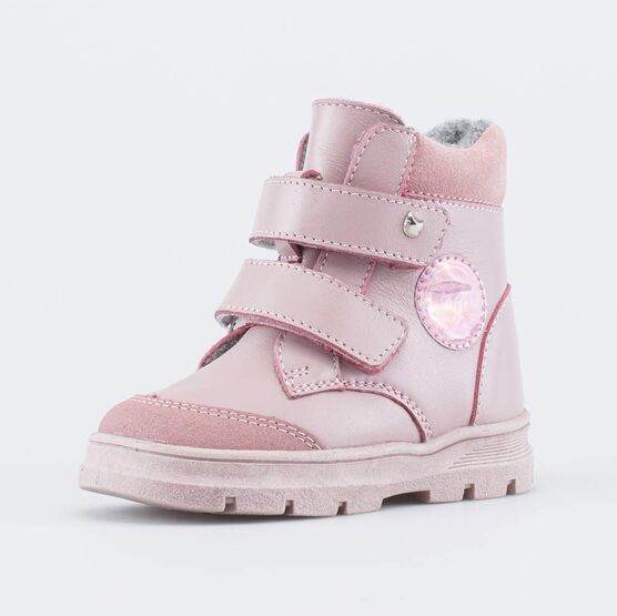 152368-32 Утепленные ботинки для девочки для девочки розовый