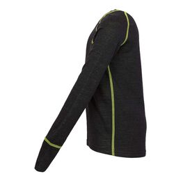 07702020-40 Термоджемпер для детей и подростков КОТОФЕЙ Спорт для универсальные черный + салатовый фото №3