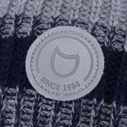 07711390-41 Зимняя шапка на завязках для мальчика для мальчики серый фото №3