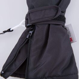 07721099-00 Варежки-непромокайки с тинсулейтом Чёрный для мальчики черный фото №3