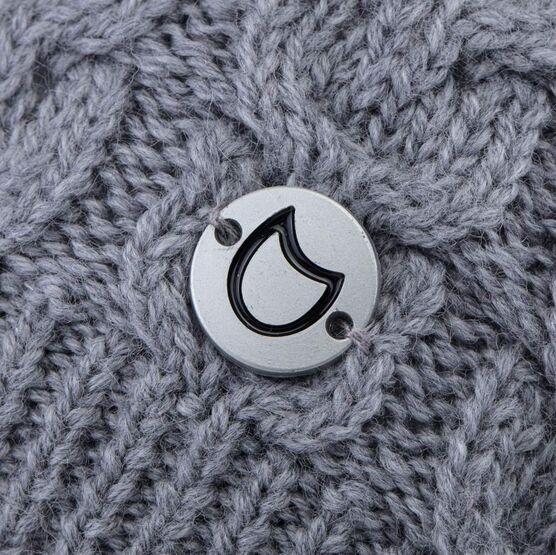 07811410-41 Теплая шапка-бини Серый для девочки серый фото №3