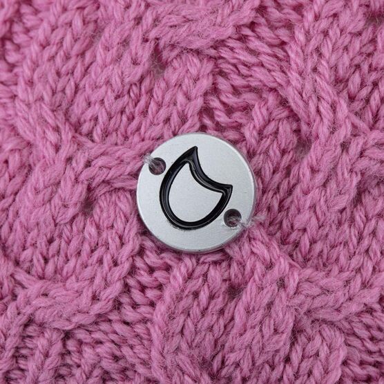 07811410-42 Теплая шапка-бини Розовый для девочки розовый фото №3