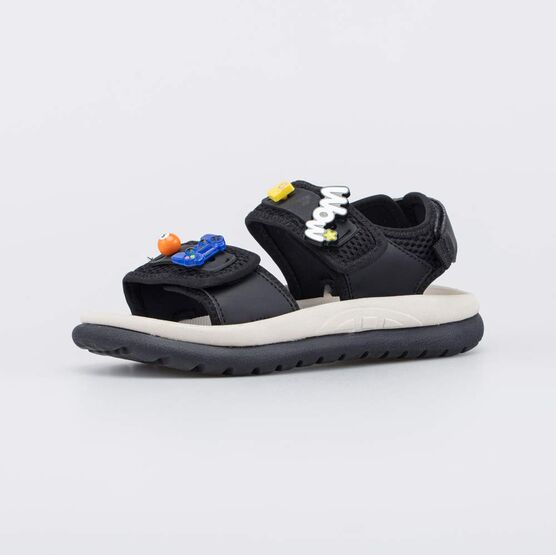 524129-11 Пляжные сандалии с набором котофишек для мальчики черный