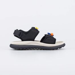 524129-11 Пляжные сандалии с набором котофишек для мальчики черный фото №2