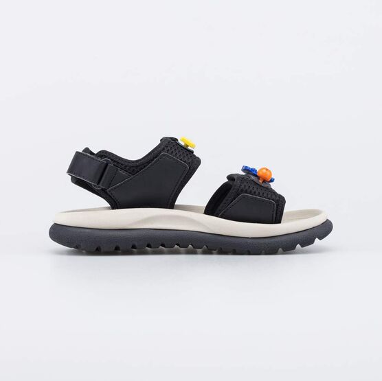 524129-11 Пляжные сандалии с набором котофишек для мальчики черный фото №2
