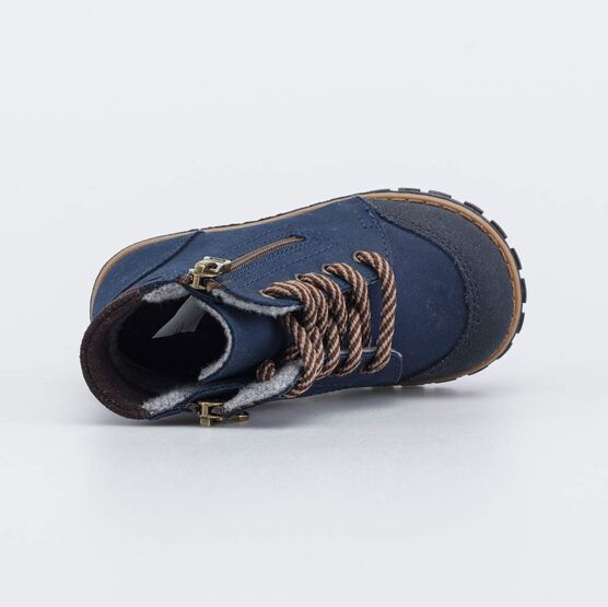 052150-35 Утепленные ботинки Первые шаги для мальчики синий фото №4