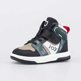 152405-11 Кожаные ботинки-кеды Радость для мальчики бежевый,черный,зеленый