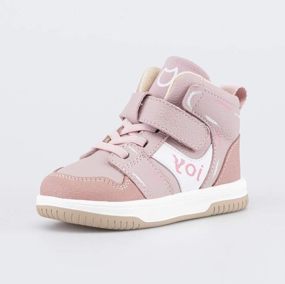 152405-13 Кожаные ботинки-кеды Розовый маршмэллоу для девочки розовый