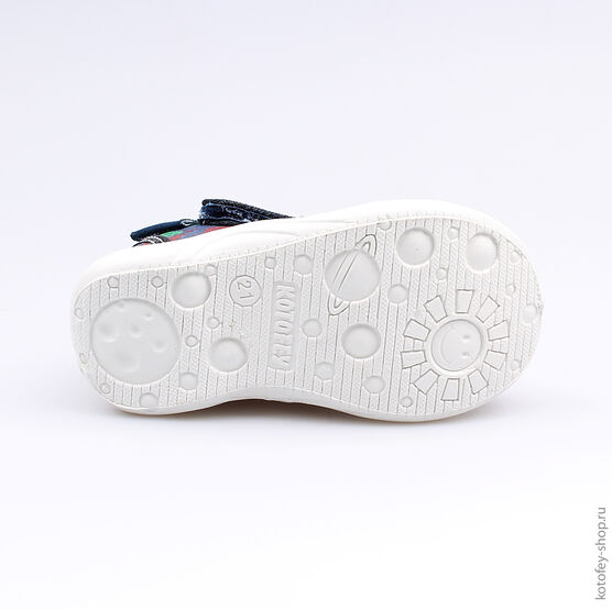 121020-11 Сандалии текстильные для мальчики светло-синий фото №3