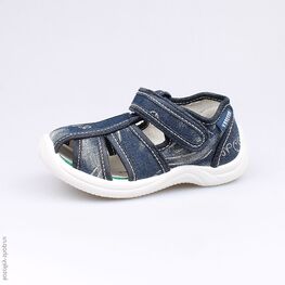 121021-11 Сандалии текстильные для мальчики светло-синий