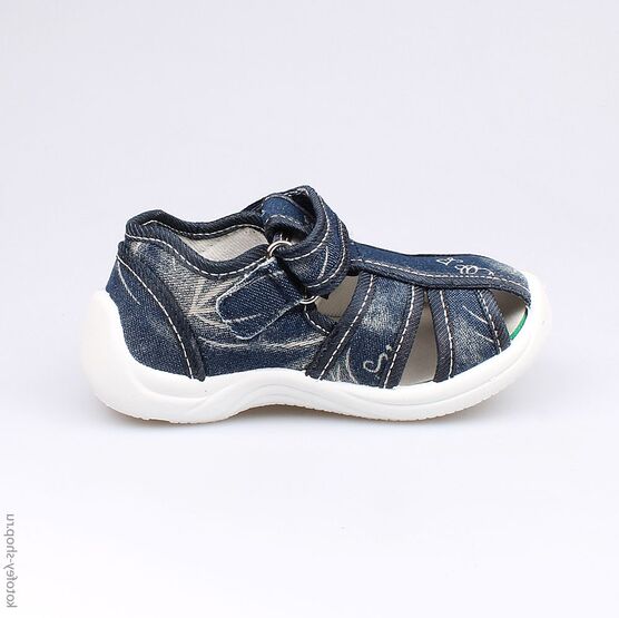 121021-11 Сандалии текстильные для мальчики светло-синий фото №2