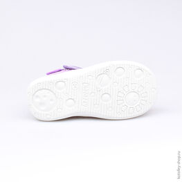 121022-11 Босоножки текстильные для девочки сиреневый фото №3