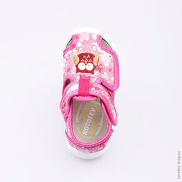 121023-12 Босоножки текстильные для девочки роз-цве фото №4