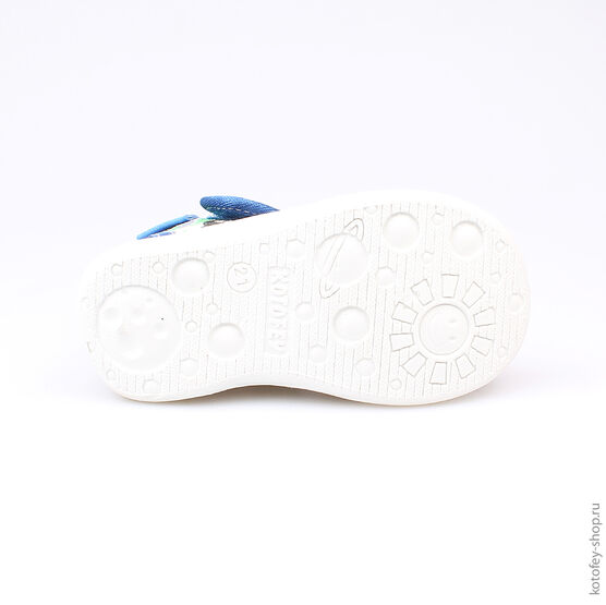 121024-11 Сандалии текстильные для мальчики сер-син-зел фото №3