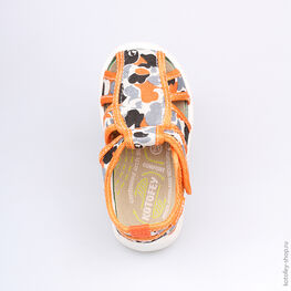 121024-12 Сандалии текстильные для мальчики син-сер-ора фото №4