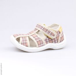 121027-11 Сандалии текстильные для мальчики бежевый