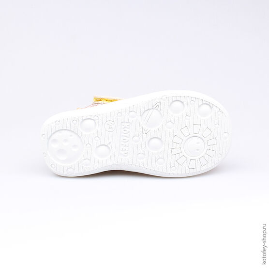 121027-11 Сандалии текстильные для мальчики бежевый фото №3