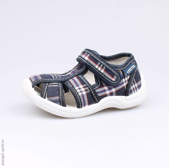 121027-12 Сандалии текстильные для мальчики светло-синий