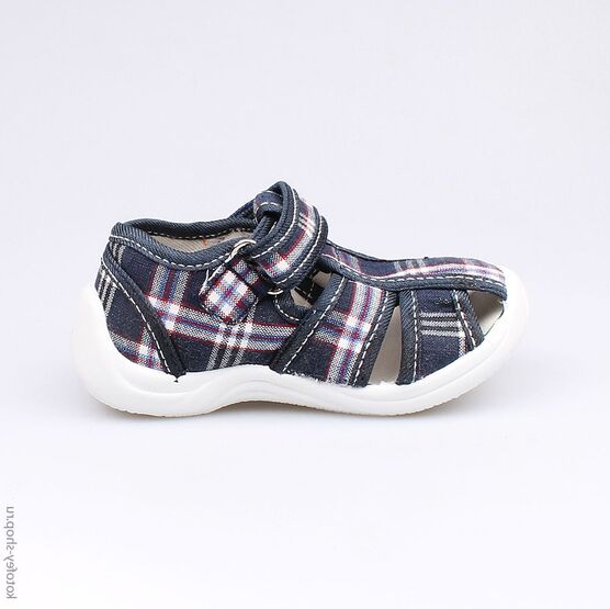 121027-12 Сандалии текстильные для мальчики светло-синий фото №2