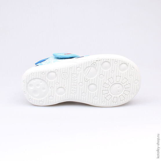 121030-11 Сандалии текстильные для мальчики светло-синий фото №3