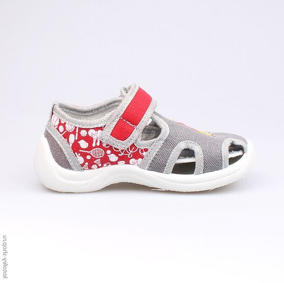 121030-12 Текстильная обувь для мальчики серый фото №2