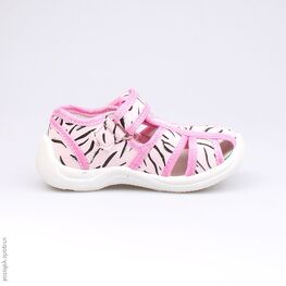 121032-11 Босоножки текстильные для девочки розовый фото №2