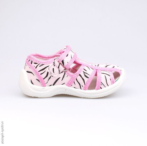 121032-11 Босоножки текстильные для девочки розовый фото №2