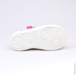 121032-12 Босоножки текстильные для девочки фуксия фото №3