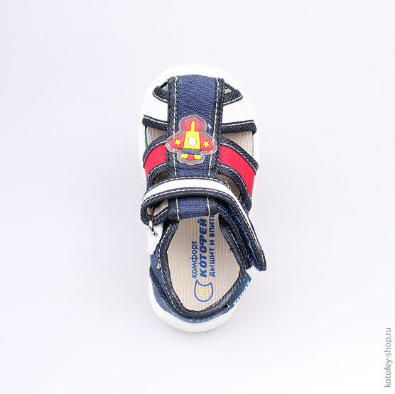 121033-12 Текстильная обувь для мальчики светло-синий фото №4