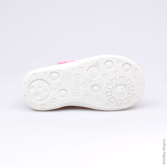 121035-11 Босоножки текстильные для девочки розовый фото №3