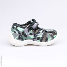 121036-12 Сандалии текстильные для мальчики светло-синий фото №2